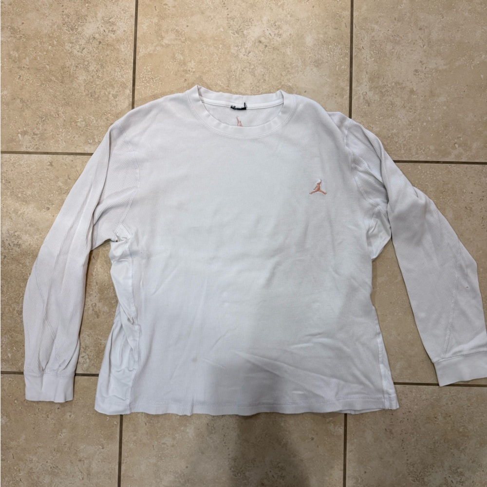 Jordan White Thermal Long Sleeve Shirt